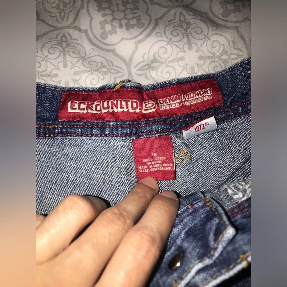 Vintage Y2K ECKO UNLTD. Size 16 Denim Foundry 1972 Boys British Columbia Jeans